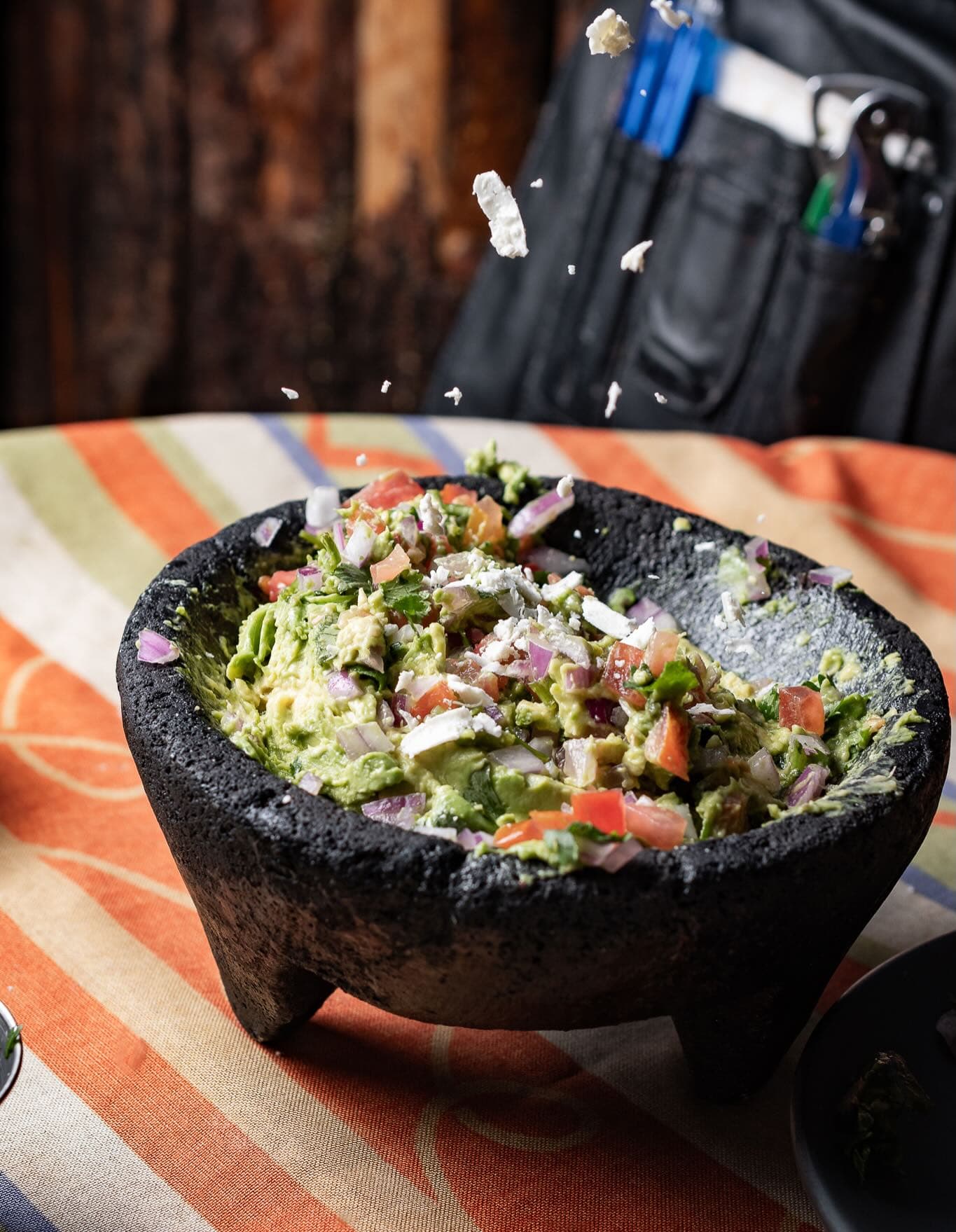 Guacamole en molcajete
